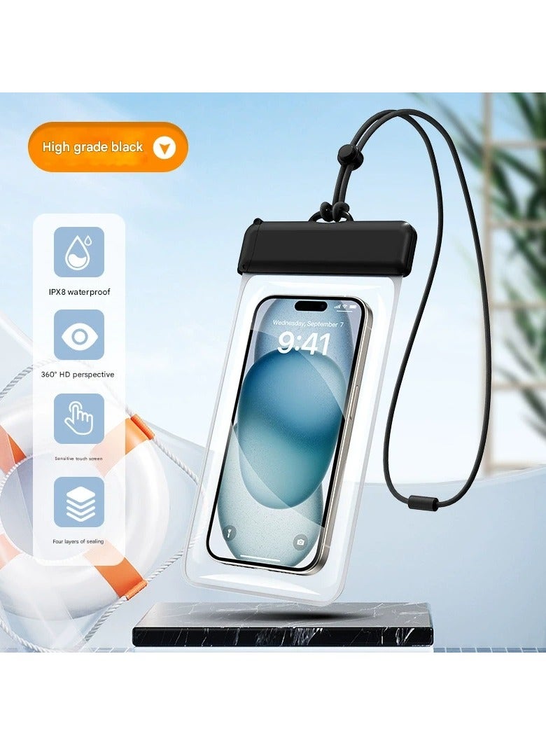 Goolsky حقيبة هاتف مقاومة للماء متوافقة مع شاشة اللمس للغوص والسباحة والأنشطة الخارجية وسائقي التوصيل، حقيبة مقاومة للماء والغبار - Image 1