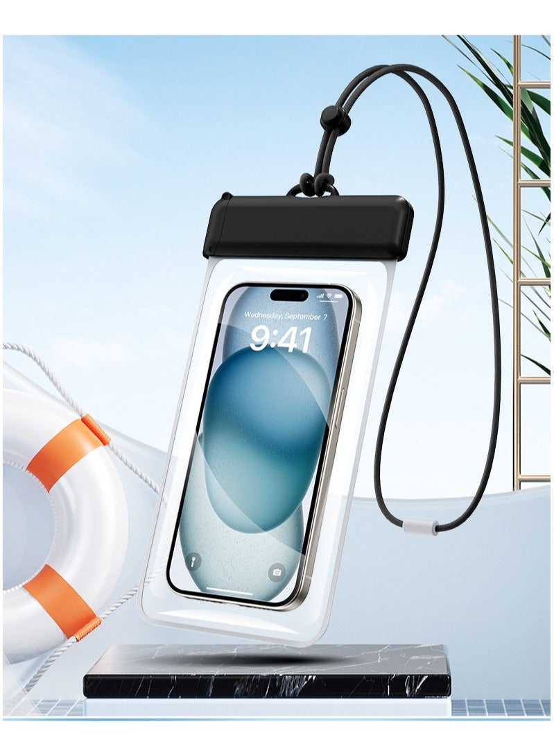 Goolsky حقيبة هاتف مقاومة للماء متوافقة مع شاشة اللمس للغوص والسباحة والأنشطة الخارجية وسائقي التوصيل، حقيبة مقاومة للماء والغبار - Image 4