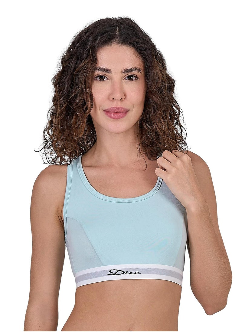 DICE Pack of 2 Cross Back Cotton Non Padded Sport Bra  - Image 4