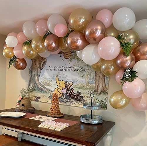 Unbala Winnie Quotes Backdrop The Pooh Banner 57 x 37 Inch Perfect Baby Shower Decorations Bear Bee Birthday Party Supplies Decorations - Image 2