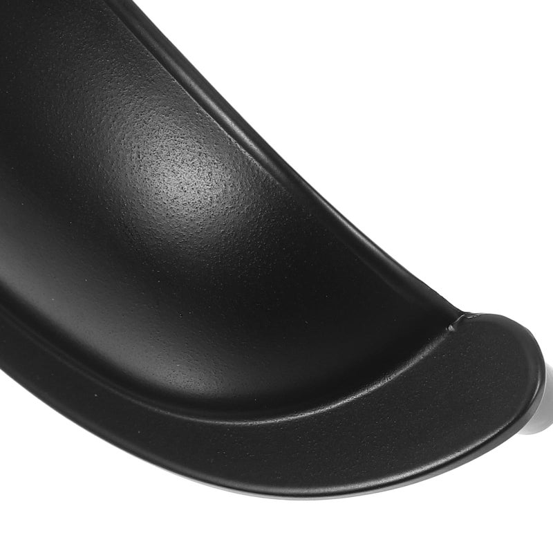 Black Semi Circle Drawer Pulls Rustic Cabinet Handles For Kitchen Dresser Replacement - Image 4