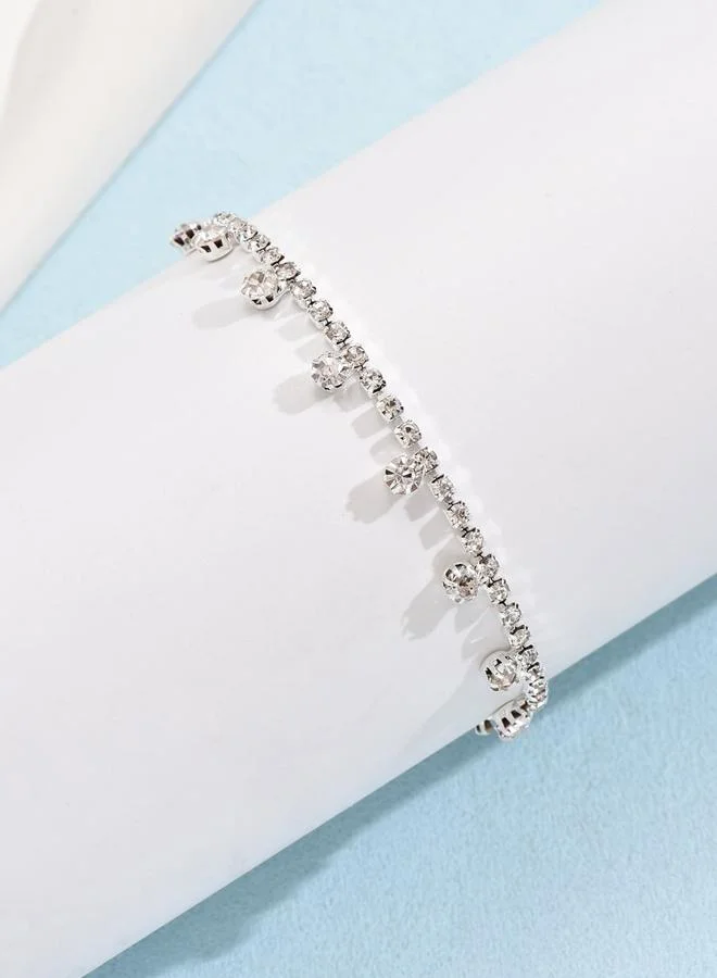 Take Two  Embellished Crystal Anklet for Women | Best Price UAE