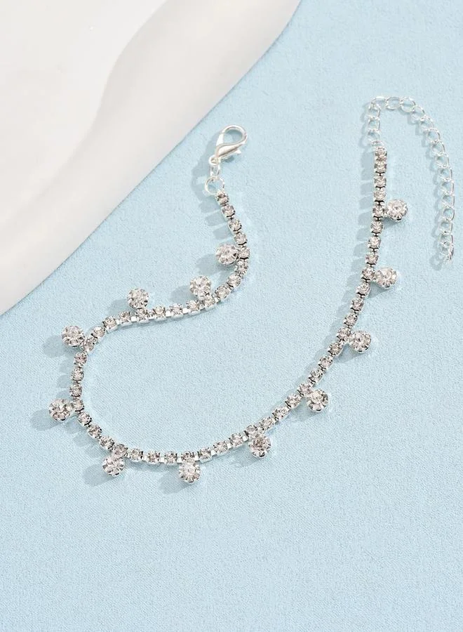 Take Two Embellished Crystal Anklet