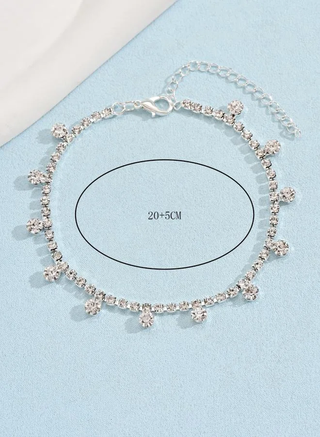 Take Two  Embellished Crystal Anklet for Women | Best Price UAE