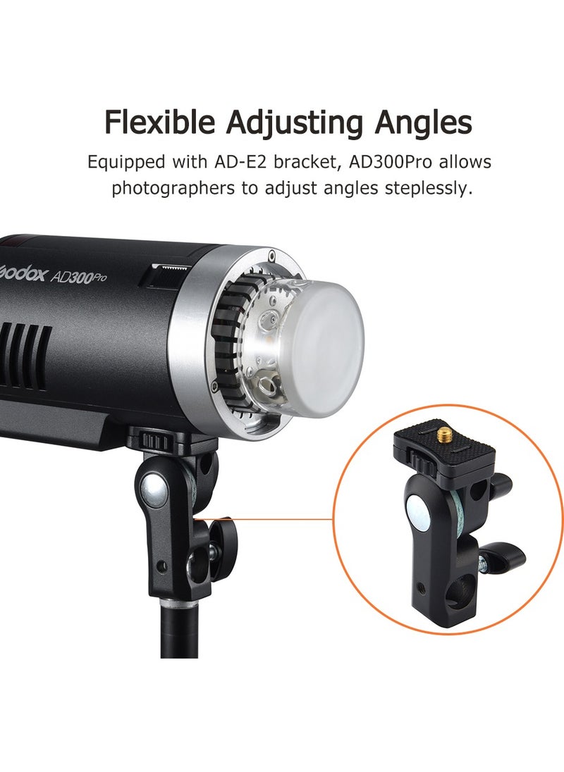 Godox AD300Pro Portable Outdoor Strobe Flash Light 2.4G Wireless 300Ws 5600K TTL 1/8000s Fast Sync 0.01~1.5s Recycling Time 320 Times Full Power Flash 2600mAh Rechargeable Battery Compatible with Canon Nikon Sony FUJIFILM Panasonic Pentax Olympus  - Image 4