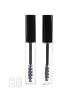 Vinayakart 2Pcs Of 7Ml Empty Tube Eyelash Cream Mascara Wand Container Bottle Vials With Brush And Plugs Diy  - Image 1