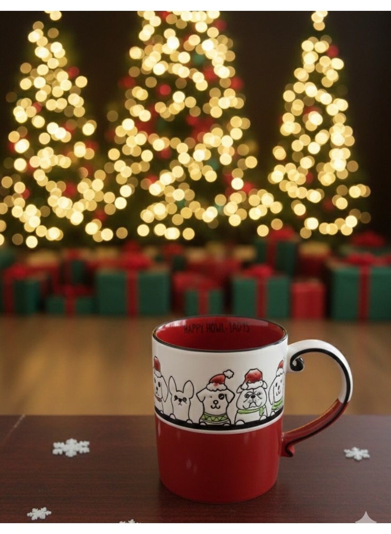 كوب مج كريسماس كبير كوب قهوة ونسكافيه مج عيد الميلاد - Image 1