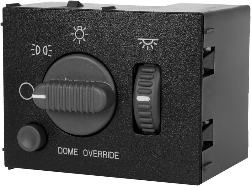 LCWRGS 15755595 Headlight Switch Replacement for 1999-2002 Chevy Silverado Avalanche Suburban & GMC Sierra Yukon, Headlamp Dimmer Switch Replace# D1534G DS-968 - Image 1