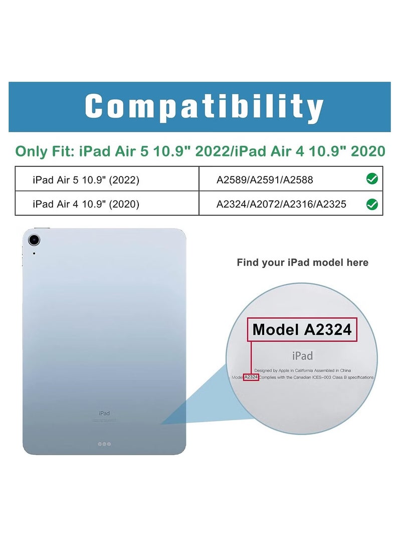 ELTRAZONE Slim Stand Hard Back Shell Case for iPad 10th Generation 10.9 Inch (2022 Model) with Auto Wake/Sleep Function, Dark Green – Durable, Lightweight, Shockproof, Scratch-Resistant Protection for Everyday Use - Image 5