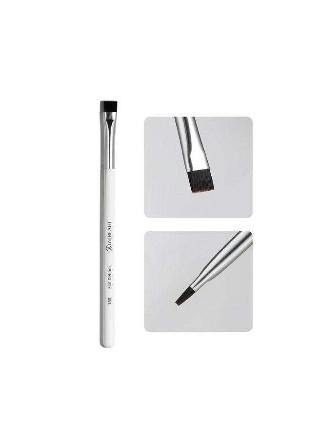 ALBEAUT Flat Eyebrow Concealer Brush, Eyeliner Definer Makeup Brush Winged Liner For Gel Powder Products (188 Flat Definer)  - Image 1