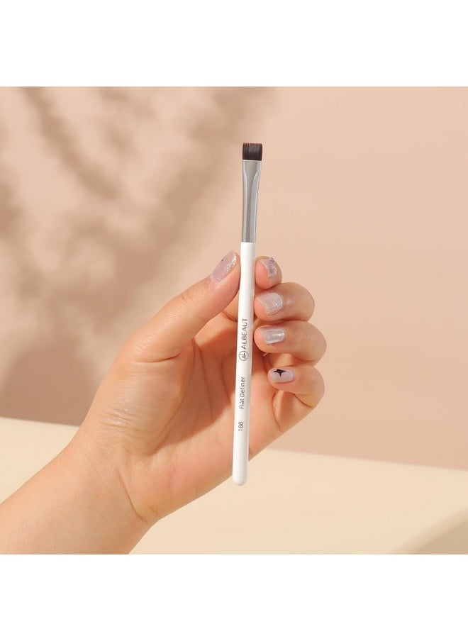 ALBEAUT Flat Eyebrow Concealer Brush, Eyeliner Definer Makeup Brush Winged Liner For Gel Powder Products (188 Flat Definer)  - Image 4