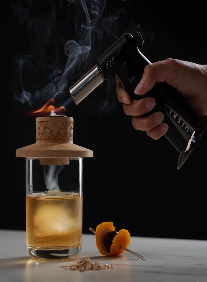 Viski Alchemi Bartender’s Torch for Smoky Drinks, Whiskey Accessory Baking Torch, Butane Torch Old Fashion Drink Gifts - Image 5