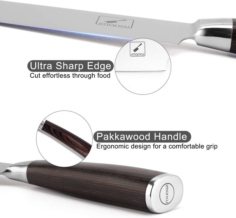 imarku Japanese Chef Knife - Sharp Kitchen Knife 8 Inch Chef's Knives HC Steel Paring Knife, Unique Gifts for Men and Women, Christmas Gifts for Mom or Dad, Kitchen Gadgets with Premium Gift Box - Image 4