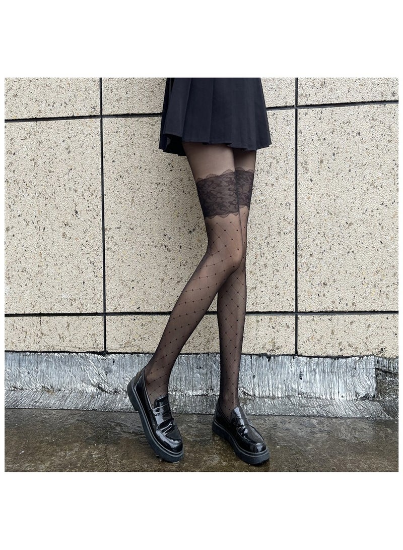 Fashionable Women's Stockings 10D ultra-thin Jacquard Tight Fitting Pantyhose  - Image 2