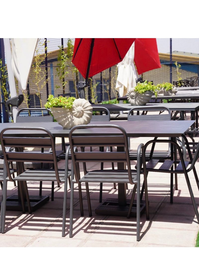 Schondor Furniture Milan & Zurich | 8 Seaters |Outdoor Furniture | Outdoor Dining Set | Tables & Chairs | Made in Aluminum Cast | Patio | Garden | Backyards | Perfect for Any Outdoor Space  - Image 1