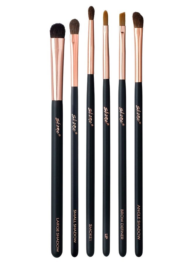SKONE Professional Makeup Brush Set - Skone Luxe Pro Makeup Brushes, 6 pc Set - Image 1