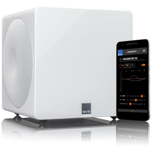 SVS 3000 Micro Subwoofer (Piano Gloss White) | Active Dual 8-in Drivers, 800 Watt RMS, Sealed Cabinet - Image 2