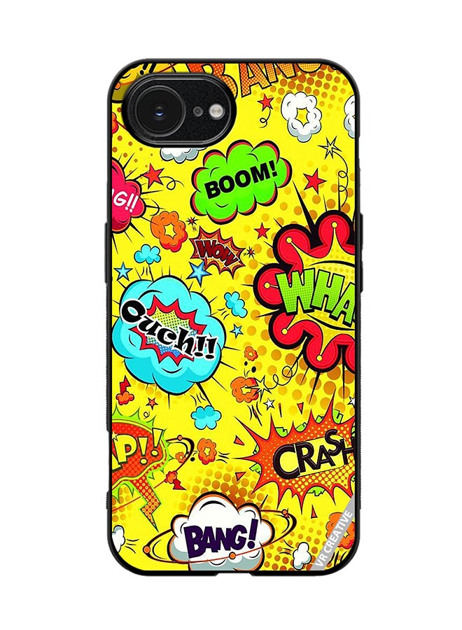 VR CREATIVE Protective Case Cover For Apple iPhone 16e Multiple Stickers Design Multicolour