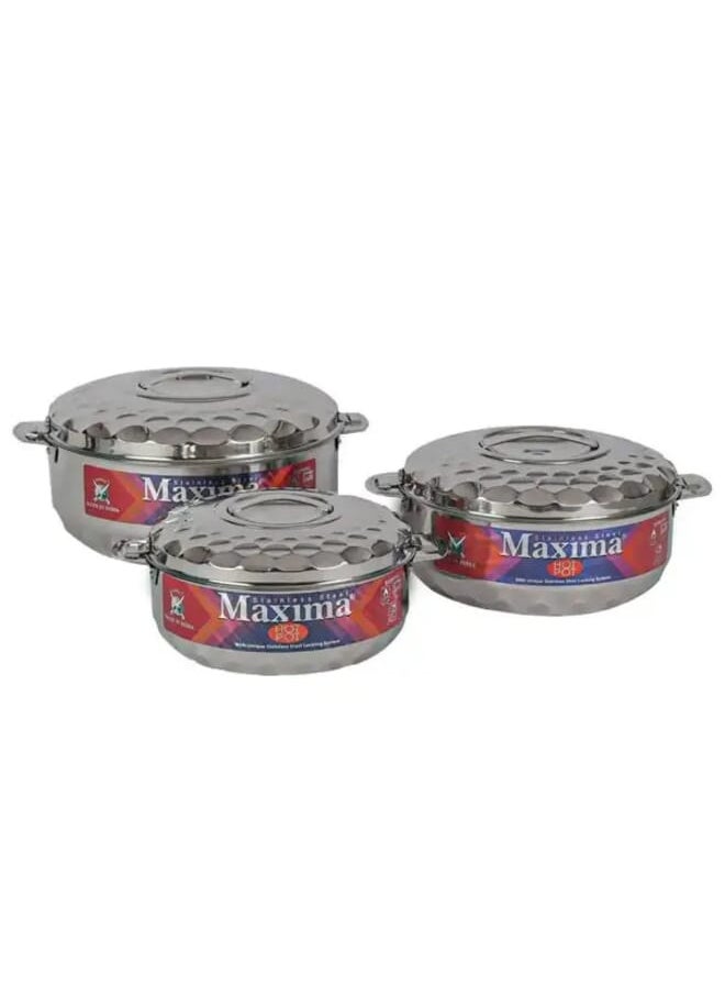 Maxima - Maxima Tristo Container Set 3 Pieces Size 2500,3500,5000 - Image 1