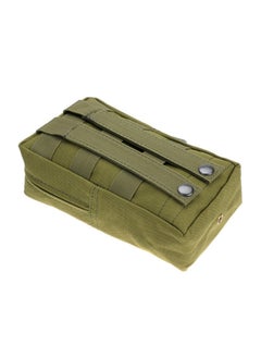 EDC حقيبة الخصر التكتيكية في الهواء الطلق حقيبة الطوارئ MOLLE حقيبة للتعليق حقيبة أشتات حقيبة خدمة المروحة العسكرية-اللون: أخضر