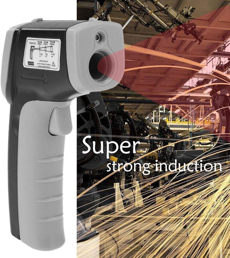 Eacam Digital Infrared Thermometer, -50-380°C Industrial Temperature Gun Non-Contact with Backlight (NOT for Humans) Thermometer for Kitchen Food Meat Car BBQ Automotive and Industrial - Image 2