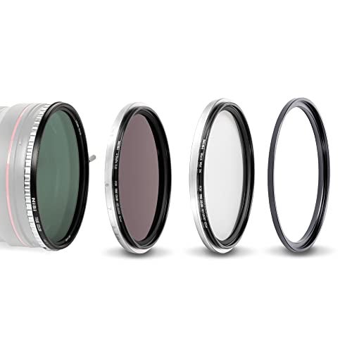 NiSi 82mm Swift 1-9 Stop VND Mist Kit | 1-5 Stops VND, 4-Stop ND, and Black Mist 1/4 Filters | Photography and Videography - Image 1