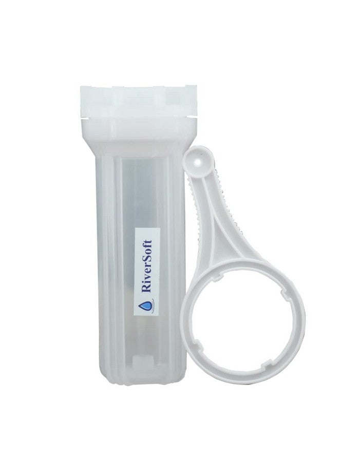 RiverSoft PreRO-in-STR RO prefilter semi-Transparent housing with inbuilt mounting clamp (Semi-Transparent, PP) (Housing only) - Image 1