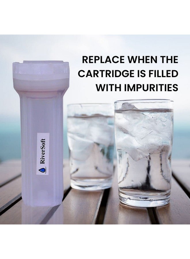 RiverSoft PreRO-in-STR RO prefilter semi-Transparent housing with inbuilt mounting clamp (Semi-Transparent, PP) (Housing only) - Image 3