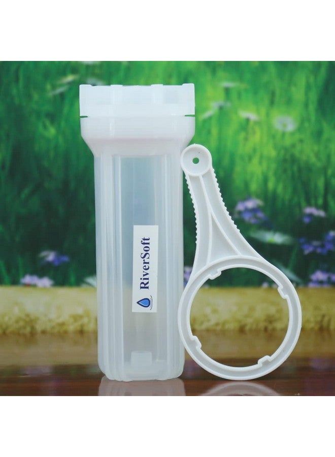 RiverSoft PreRO-in-STR RO prefilter semi-Transparent housing with inbuilt mounting clamp (Semi-Transparent, PP) (Housing only) - Image 5