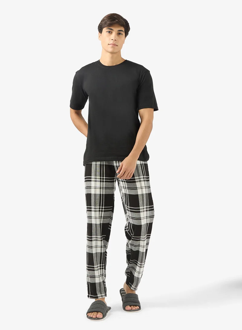 Seventy Five  Nightwear T-Shirt & Pants Set for Men | Best Price UAE