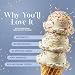 Triple Scoop خليط آيس كريم كعكة عيد الميلاد الفاخر ثلاثي الملعقة لصانعة الآيس كريم سهل ولذيذ من مزيج الذواقة إلى الصانع في 5 دقائق يصنع 2 كوارت كريمي مصنوع في الولايات المتحدة 1 عبوة كعكة عيد الميلاد - Image 4