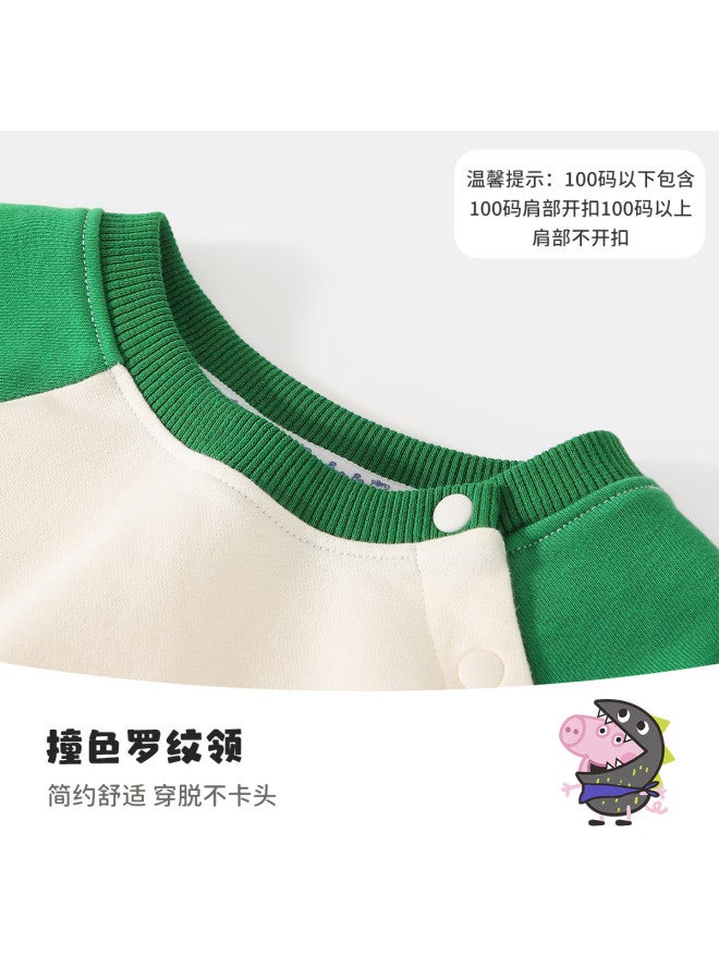 peppa Pig Spring Boys' Cotton Soft & Breathable Cartoon Casual Set - Image 4