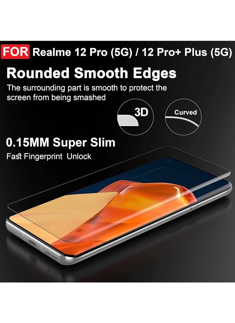Generic - UV Liquid Glue Full Coverage Tempered Glass Screen Protector For Realme 12 Pro & Realme 12 Pro Plus - Clear - Image 1