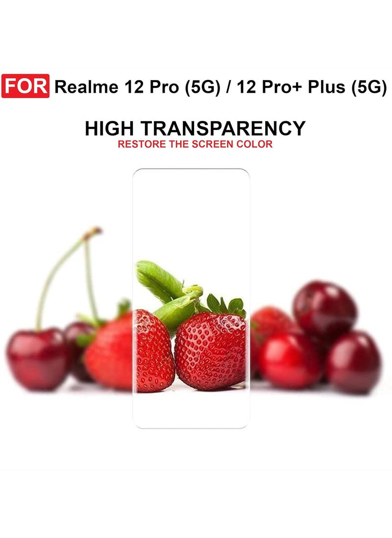 Generic - UV Liquid Glue Full Coverage Tempered Glass Screen Protector For Realme 12 Pro & Realme 12 Pro Plus - Clear - Image 1