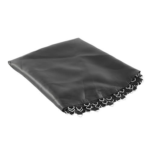 Upper Bounce حصيرة استبدال ترامبولين ماخرس العلوية 7.5 قدم 8 قدم 10 قدم 11 قدم 12 قدم 13 قدم 14 قدم 15 قدم 16 قدم مع حلقات V - مقاومة للأشعة فوق البنفسجية والماء (80 حلقة V لنوابض 5.5 بوصة، 14 قدم) - Image 1