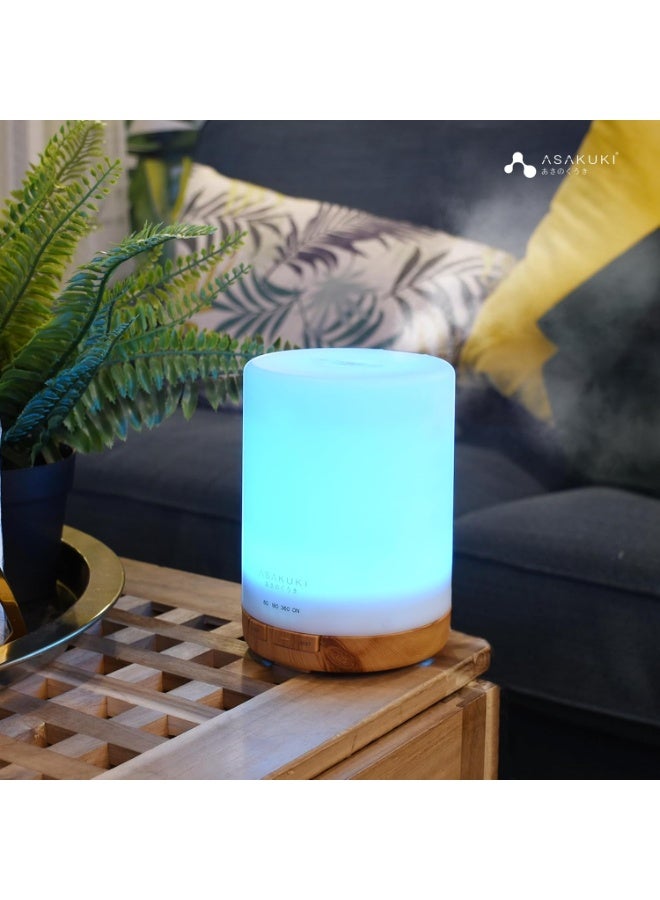 ASAKUKI 300ml Essential Oil Diffuser, Quiet 5-in-1 Premium Humidifier, Natural Home Fragrance Aroma Diffuser with 7 LED Color Changing Light and Auto-Off Safety Switch - Image 2