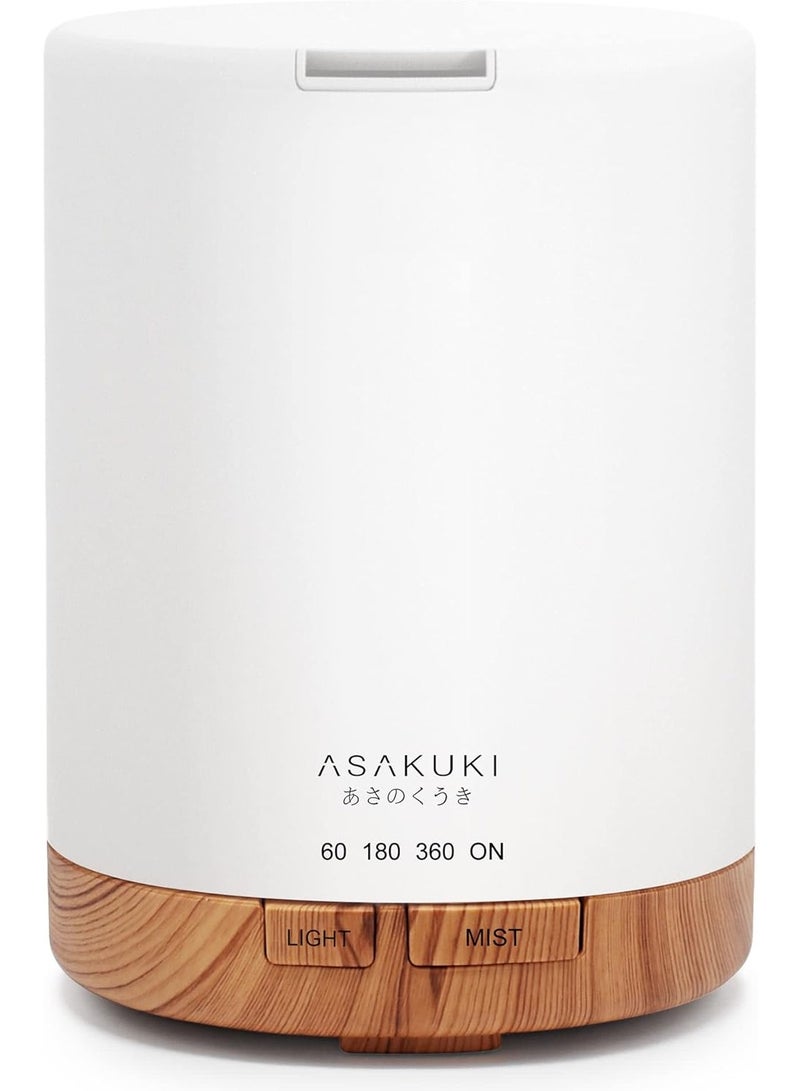 ASAKUKI 300ml Essential Oil Diffuser, Quiet 5-in-1 Premium Humidifier, Natural Home Fragrance Aroma Diffuser with 7 LED Color Changing Light and Auto-Off Safety Switch - Image 1