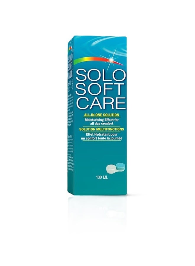 Solo Soft Care Solution  Purpose Disinfection Solution for Soft Contact Lenses, Contact Lenses Solution 130ml