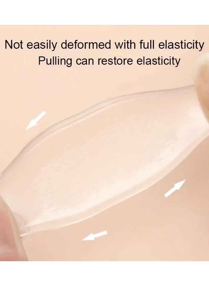 Goolsky 6pcs Silicone Insoles Insert Non-slip Gel Pad Forefoot Protector Heel Rubbing Pad Silicone Small Round Sticker Randomly Paste Anti-wear Scraping Feet Anti Heel Pain Bubble Callus Shoe Sticker Insoles - Image 2