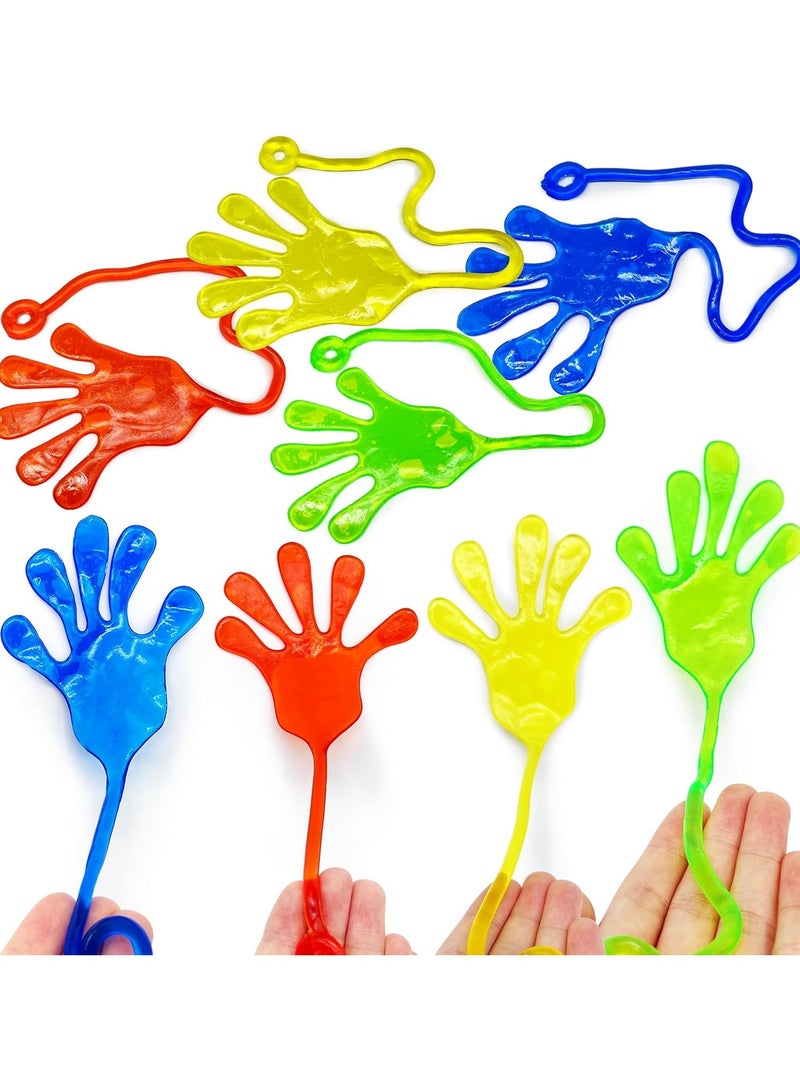 NYVIO Sticky Hands Toys for Kids – 20Pcs Stretchy Fidget Party Favors | Birthday Giveaway Toys | Fun Sticky Slap Hands | Mini Toy for Kids (Random Colors) - Image 1
