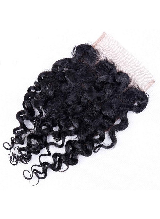 أودير حزم موجة الماء مع إغلاق 4X4 شعر بشري قصير بوب مجعد 10 10 10 + 10 شعر برازيلي عذراء رطب ومموج غير معالج 3 حزم مع إغلاق دانتيل 50 جيجا حزمة لون طبيعي - Image 5