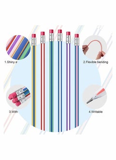 Y&D Flexible Bendable Pencils, Magic Bend Pencils,Colorful pencils for Children  - Image 2