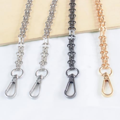 LONG TAO 47" DIY Iron Chain Strap Handbag Chains Accessories Purse Straps Shoulder Cross Body Replacement Straps (Silver) - Image 4