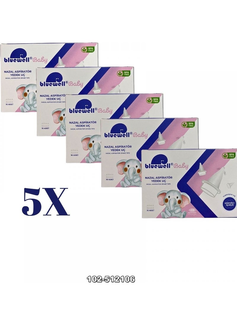 Nasal Aspirator Spare Tips 10 Pieces x 5 Boxes - pzsku/Z6DC1F21B38B7DE9A85F7Z/45/_/1737419613/906c684c-fb9e-4a8a-84f7-dd78f5d3a489