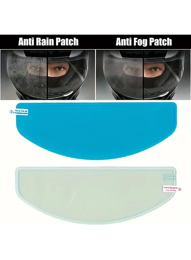 1 Pcs Universal Motorcycle Helmet Rainproof Film Anti Fog Lens Patch For Cycling Hat Waterproof - Image 1