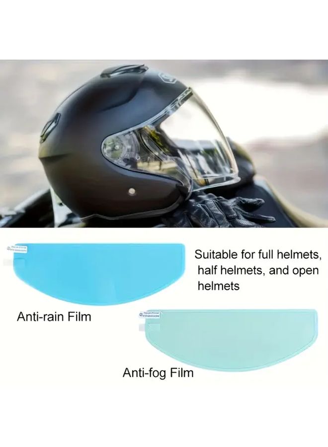 1 Pcs Universal Motorcycle Helmet Rainproof Film Anti Fog Lens Patch For Cycling Hat Waterproof - Image 5