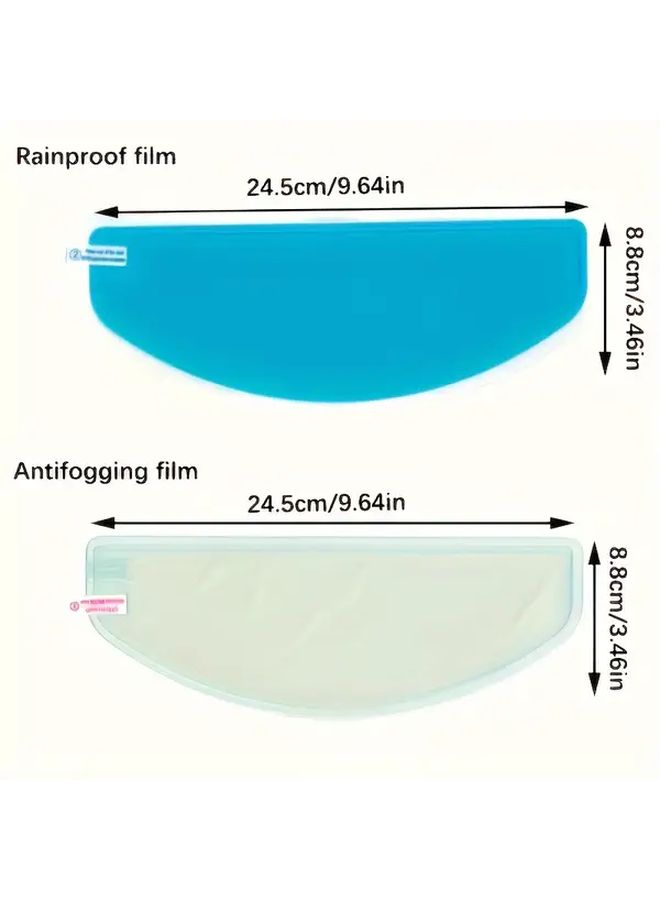 1 Pcs Universal Motorcycle Helmet Rainproof Film Anti Fog Lens Patch For Cycling Hat Waterproof - Image 2