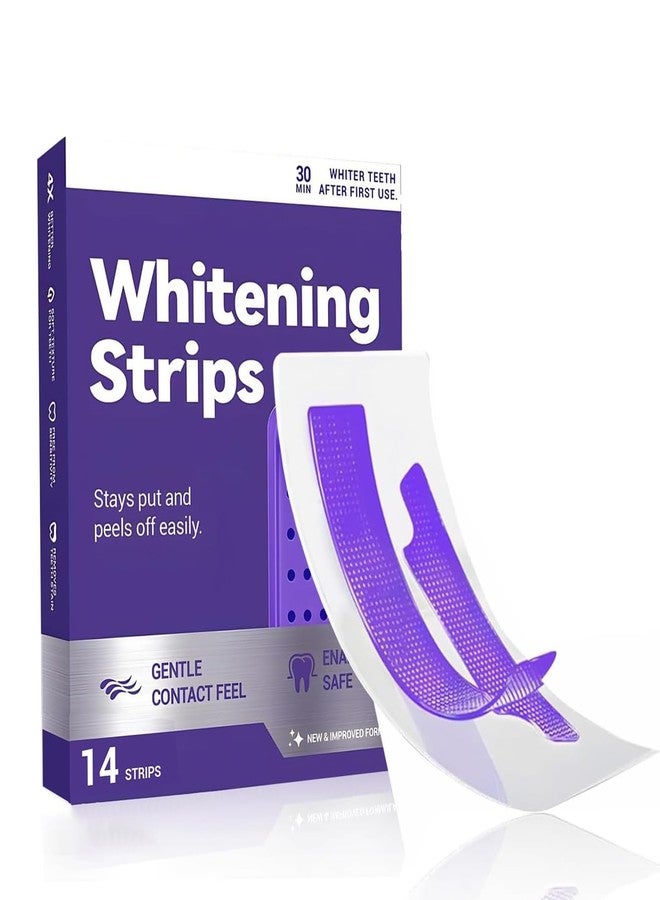 CHAOGKM Purple Teeth Whitening Strips, Gentle Daily Purple Whitening Strips for Surface Stain Reduction & Natural Shine, Portable Purple Teeth Care Strips for Use at Home Or On The Go (1 - Image 1