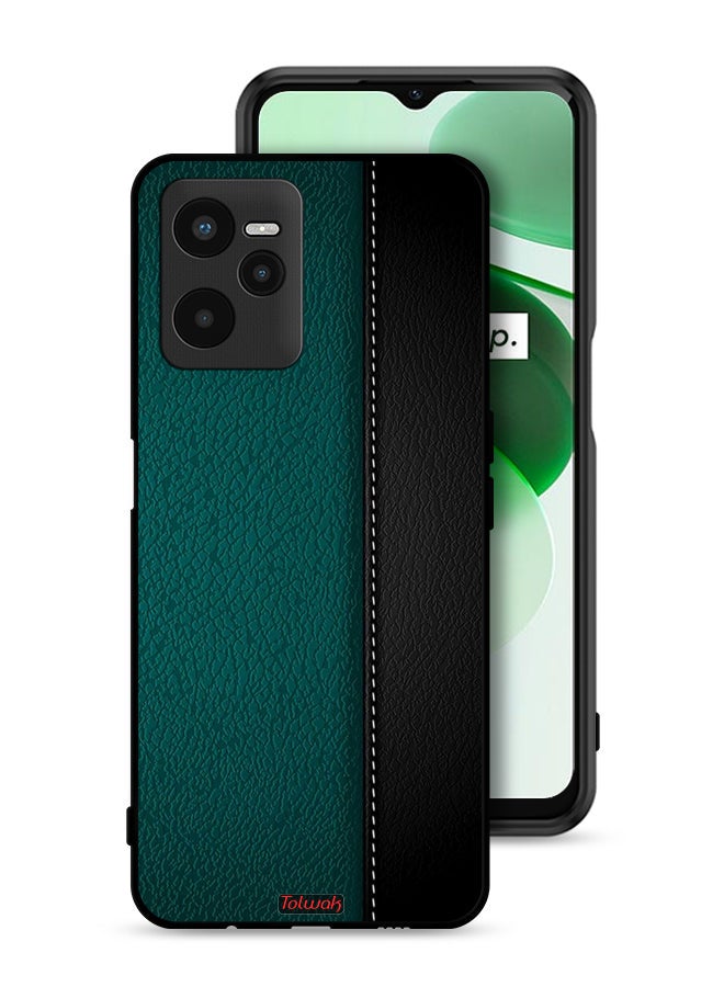 Tolwak Realme C35 Protective Case Cover Leather Pattern - Image 1