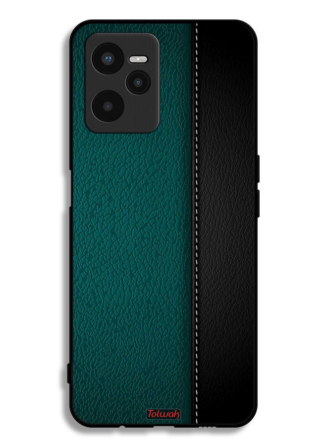 Tolwak Realme C35 Protective Case Cover Leather Pattern - Image 2